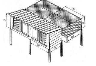 20 do-it-yourself drawings with the dimensions of rabbit cages and assembly video