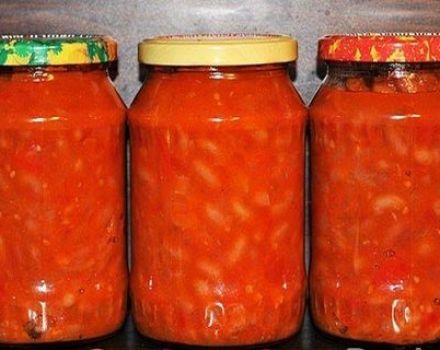 Resipi untuk pengetinan kacang dalam tomato untuk musim sejuk seperti di kedai