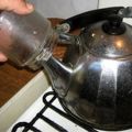 Rules for sterilizing cans over the steam of a kettle when canning