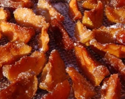 The recipe for making dry apple jam in the oven at home