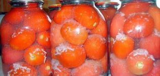 Recipe for canning tomatoes in the snow with garlic for the winter