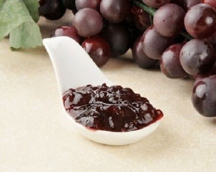 Step-by-step recipe for making grape jam for the winter