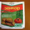 Instructions for the use of the drug Zenkor against weeds on potatoes