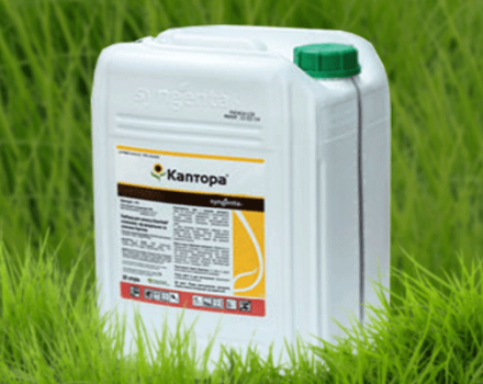 Instructions for the use of Kaptora herbicide and consumption rate