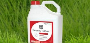 Mode d'emploi de l'herbicide Biceps Garant, taux de consommation et analogues