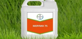 Instructions for the use of herbicide Merlin, consumption rates and preparation of the working mixture