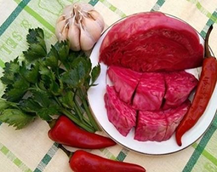 Recept na nakládané zelí s řepou v gruzínštině na zimu ve sklenici