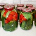 TOP 8 delicious recipes for pickled cucumbers with tomatoes for the winter