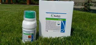 Instructions for the use of fungicide Switch, consumption rates and analogues