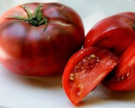 Características y descripción de la variedad de tomate Black Crimea.