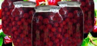 Une recette simple de compote de cerises pour l'hiver dans un pot de trois litres