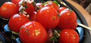 Recipe for lightly salted cherry tomatoes with instant garlic