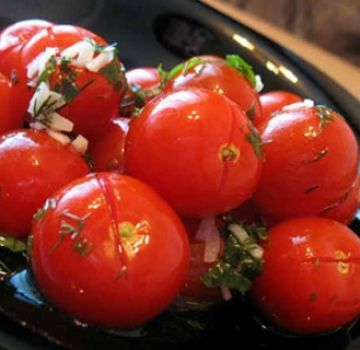 Receita de tomate cereja levemente salgado com alho instantâneo