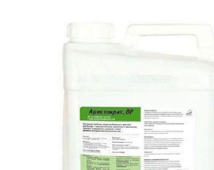 Instructions pour l'utilisation de l'herbicide Aristocrat, mécanisme d'action et taux de consommation