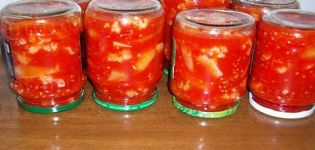 Recetas sencillas para enlatar coliflor en tomate para el invierno.