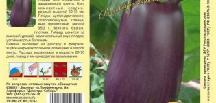 Description of the variety of eggplant Purple miracle, features of cultivation and care