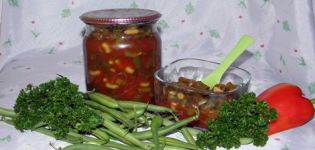 Recipes for green beans and asparagus in tomato sauce for the winter