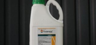 Instructions pour l'utilisation de l'herbicide Gezagard, composition et forme de libération