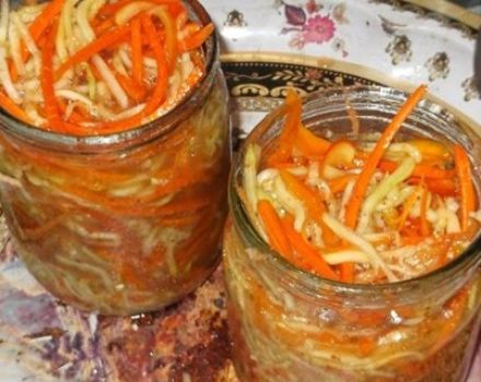 Najchutnejšie recept na okamžité kórejské cukety na zimu