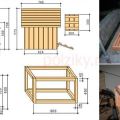 Drawings for creating a house for geese and ducks with your own hands, a pen plan