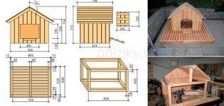 Dibujos para crear una casa para gansos y patos con sus propias manos, un plan de lápiz.