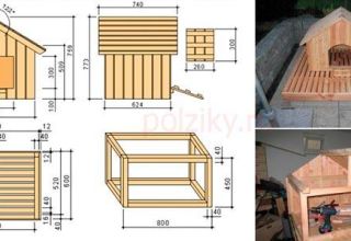 Dessins pour créer une maison pour les oies et les canards de vos propres mains, un plan de plume