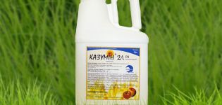 Instructions for the use of fungicide Kazumin, consumption rates and analogues