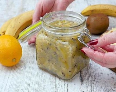 Recette pour faire de la confiture de banane et d'orange pour l'hiver