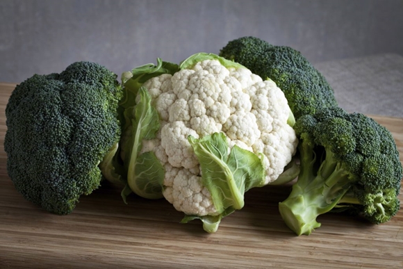 cauliflower on the table