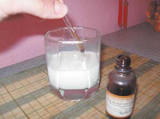 milk and iodine