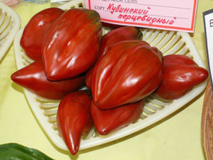 Varieties, characteristics and descriptions of pepper-shaped varieties of tomatoes, their yield and cultivation