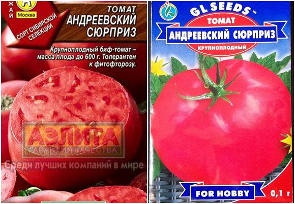 biji tomato Andreevsky kejutan