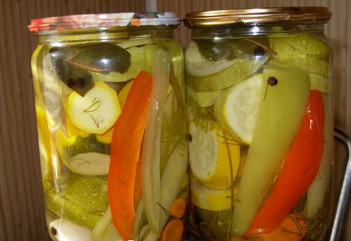 zucchini in a jar