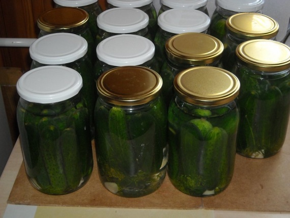 canned cucumbers