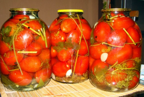 pots avec tomates et feuilles de framboise