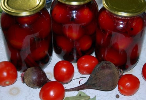 canned tomatoes with beets