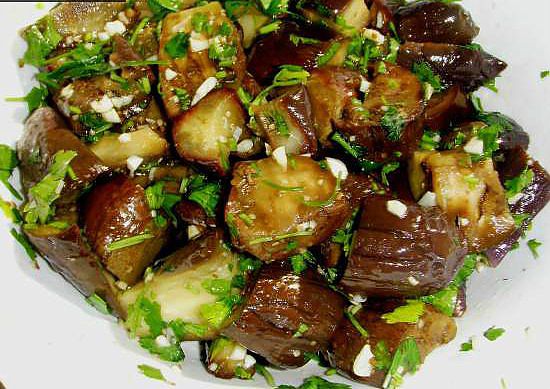 plat d'aubergine