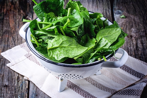 spinach in a bowl