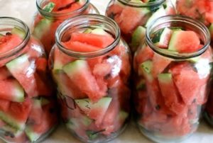 Recipes for canning watermelons for the winter without sterilization