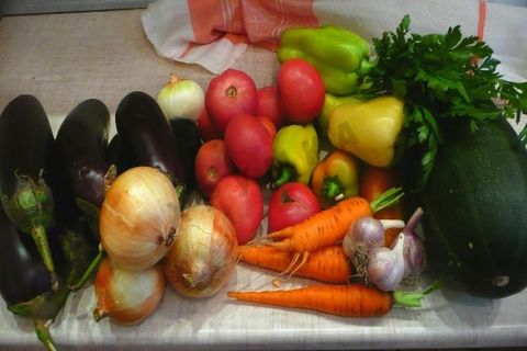 vegetables for preparation