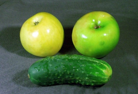 manzanas con pepino