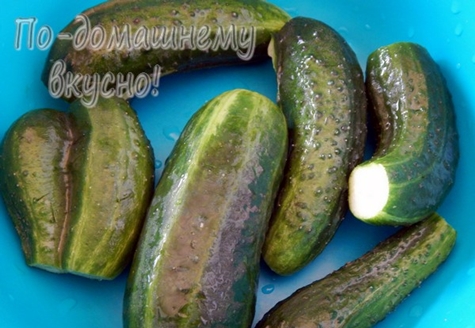 appearance of cucumbers with tarragon