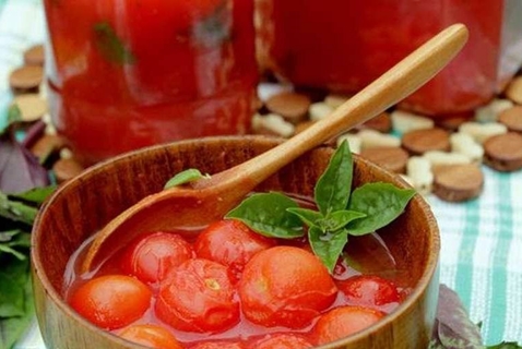 the process of cooking cherry tomato