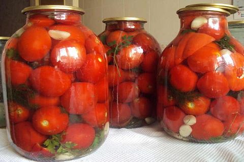 tomates marinées