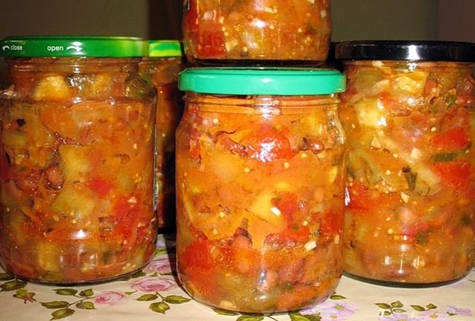 canned zucchini with beans