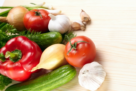 tomate cebolla ajo pimiento