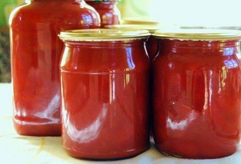 ketchup aux pommes en pots