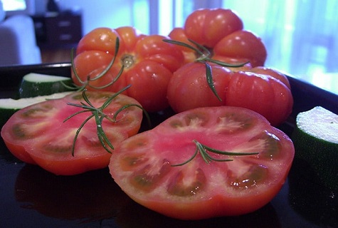 corte de tomate