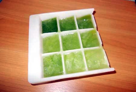 freezing cucumber juice