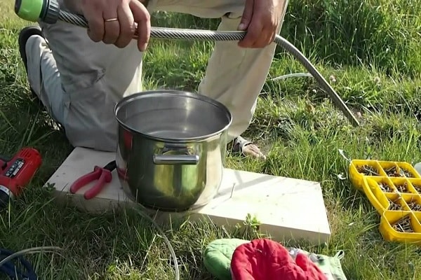 watering through straws